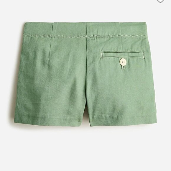 J. Crew Crewcuts Girls Frankie shorts chino K9464 Green 14 - Picture 2 of 5